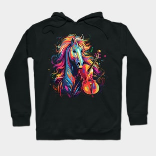 Horse Playing Violin Hoodie